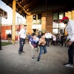 CasaOz - i giocatori della Fiat Torino Auxilium insegnano i loro trucchi ai bambini della casa