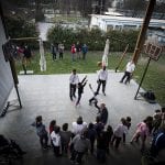 CasaOz - i giocatori della Fiat Torino Auxilium insegnano i loro trucchi ai bambini della casa