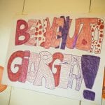 CasaOz - un cartellone realizzato dai bambini di CasaOz per Giorgia Boni