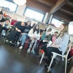 CasaOz - Giorgia Boni sorridente durante l'incontro con i bambini di CasaOz